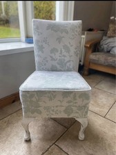 Low Parlour chair with matching footstool