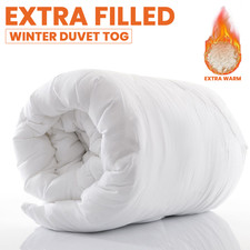 Extra Warm Winter Duvet Quilt Heavy Filled ALL TOG Cosy Bedding for Cold Nights