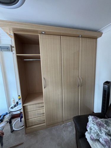 Large door wardrobe with - large,