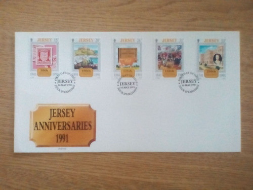 Gb jersey fdc - gb,