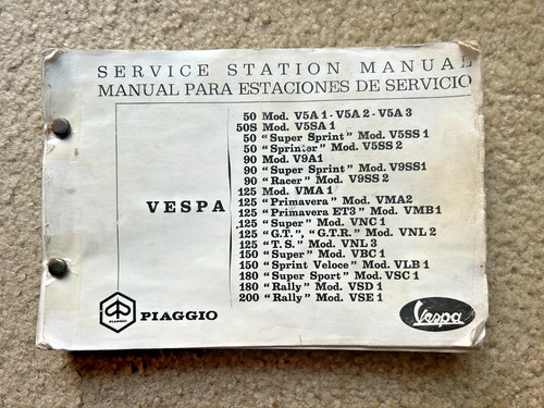 S vintage vespa - 60's-70's,