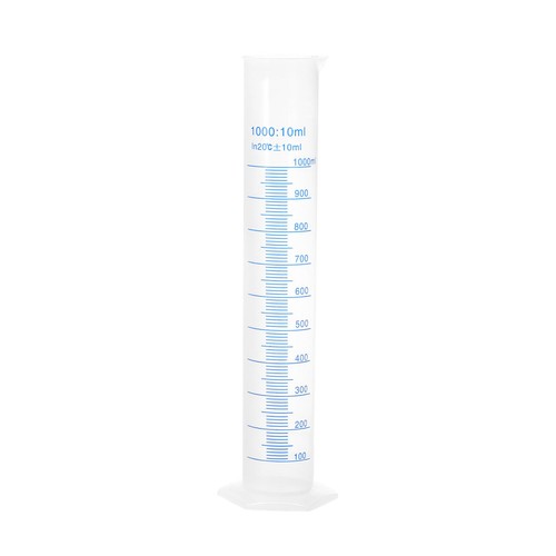 Plastic graduated cylinder - graduated,