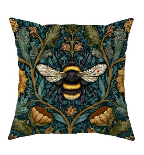 Beautiful printed bee cushion - printed,