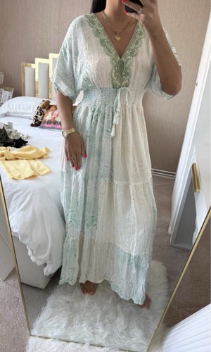 Manvi long boho turquoise - boho,