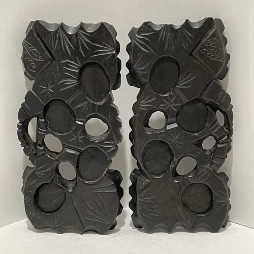 Chinese rosewood vases - rosewood, hand