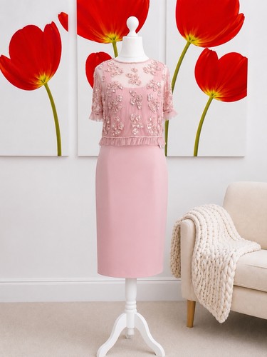 Gina bacconi pink embellished - bacconi,