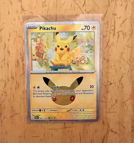 Pikachu 025 128 holo pokémon - pikachu, 025/128