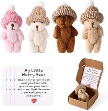 4pcs Mini Plush Bears in Box