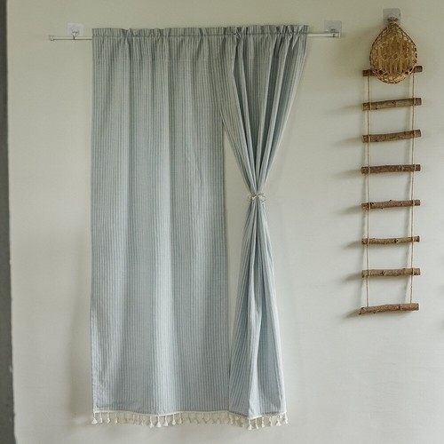 Stripe half doorway door - half,