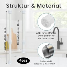 4Pcs Mini Curtain Rod Thin DIY