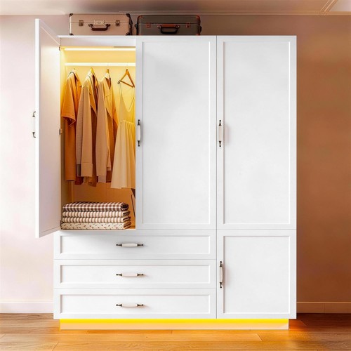 Wooden armoire wardrobe - wooden,