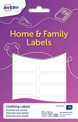Avery stick clothing labels - avery,