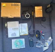 Nikon D3100 14.2MP Digital SLR Camera Body, Charger, Battery, Bag.