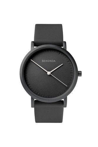 Sekonda ladies black silicone - ladies,