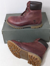 Womens Timberland 6 Inch Premium Burgundy Waterproof Boots