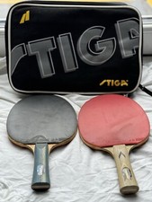 Stiga MAX ACS Titanium 5-star premium table tennis bats with original case. 