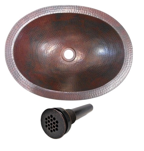 Large oval copper bath - oval,