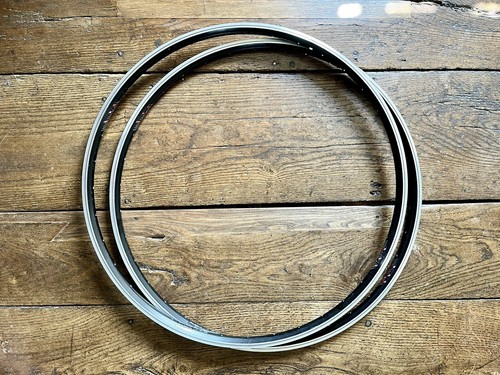 Vintage pair black alloy - pair,