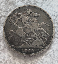 1890 VICTORIAN CROWN 0.925