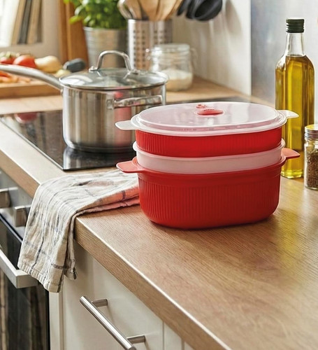 Tier microwave steamer - 2-tier,