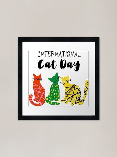 National cat day love - love,