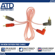 1m RCA Phono Cable Gold Plated