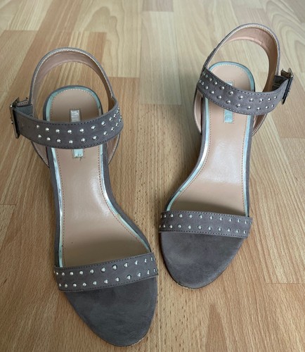 Grey studded ella sandals - grey,, 'ella'