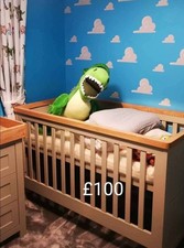 cot bed with mattress Mamas And Papas see description for condition
