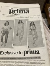 Prima Sewing Dressmaking Pattern Loose Fitting smocks Top & Dress Size 6-24