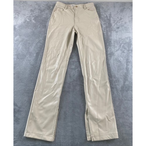 Zara women beige faux leather - zara,