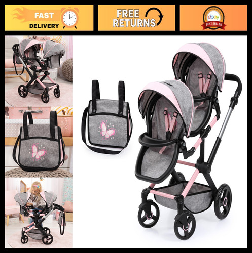 Double baby doll stroller - baby,
