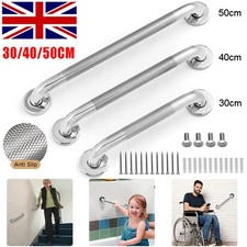 Anti Slip Safety Grab Bar Handle Chrome Stainless Steel Bath Shower Hand Rail UK
