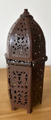 Moroccan metal lantern - a,