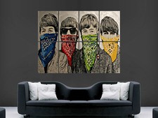 BANKSY STREET GRAFFITI ART THE BEATLES  WALL POSTER  PICTURE PRINT LARGE HUGE