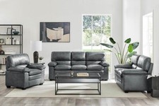 Faux Leather Sofa Suite