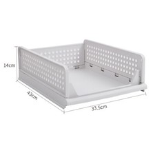 Large White Stackable Wardrobe