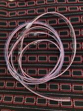 WEM Speaker cabinet type red and silver tadpole piping - per metre