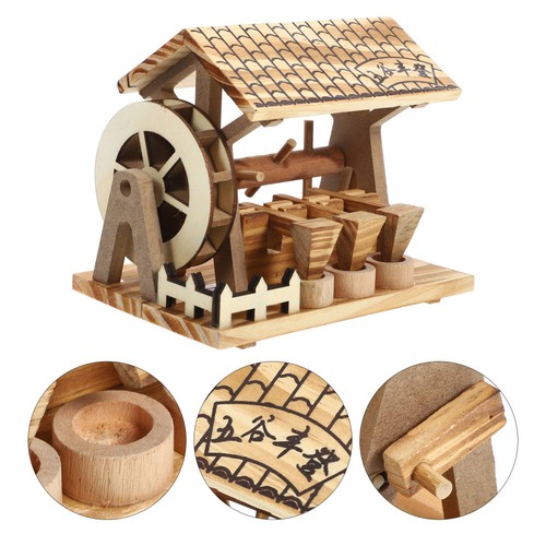 Ancient wooden water wheel - ancient,