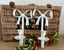 Stunning pair of Vintage white