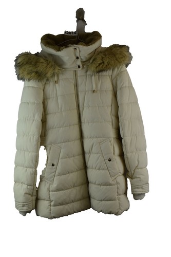 Zara beige padded jacket size - zara,