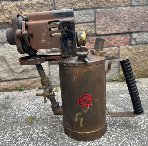 Vintage large brass - brass, monitor