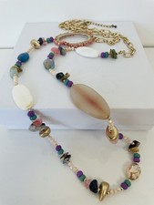 Pre Loved Necklace Beaded Semi Precious Costume Jewellery  Statement  Necklace