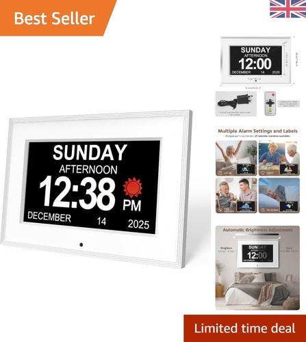 Senior friendly inch clock - senior-friendly, 7-inch