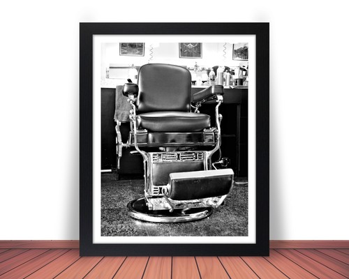 Framed vintage barbershop - framed,