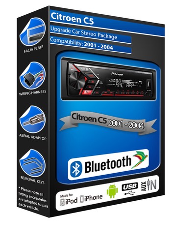 Citroen car radio pioneer - c5,