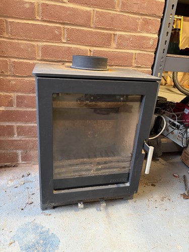 Portway log burner wood - log, burner,