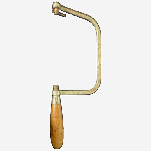 Vintage steel coping saw frame - steel,
