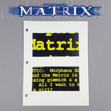The Matrix - Production Used