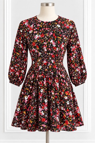 Whistles black floral fit - whistles,