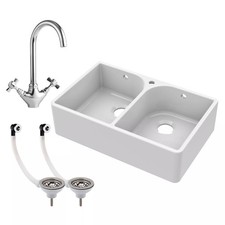 Traditional fireclay double - fireclay,